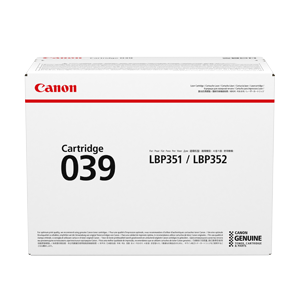 Mực in Canon 039, Black toner Cartridge (EP-039)