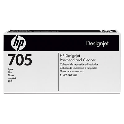 HP 705 Cyan Designjet Printhead and Cleaner (CD954A)