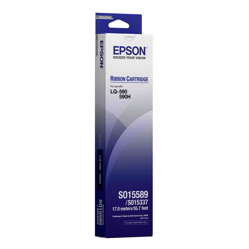 Ribbon Epson S015589 Black Ribbon Cartridge (590 chính hãng)
